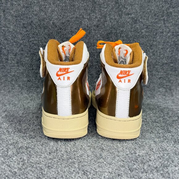 Nike Air Force 1 Mid QS Shoes Men's 9 Jewel Ale Brown Retro Athletic Sneakers - Picture 5 of 12